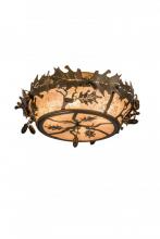 Meyda Green 178827 - 20" Wide Oak Leaf & Acorn Flushmount