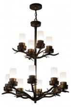  181607 - 30"W Winter Solstice 12 LT Chandelier