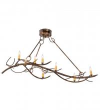  181655 - 44"L Winter Solstice 8 LT Oblong Chandelier