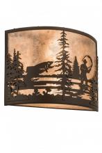 Meyda Green 185798 - 16"W Fly Fishing Creek Wall Sconce