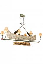 Meyda Green 186354 - 68"L Personalized Canoe 8 LT Chandelier