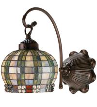  19012 - 7"W Jeweled Basket Wall Sconce