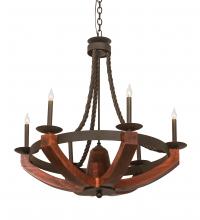  199065 - 34" Wide Doyle 6 Light Chandelier