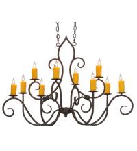  200731 - 48" Wide Clifton 10 Light Oblong Chandelier