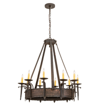  204202 - 35" Wide Costello 10 Light Chandelier