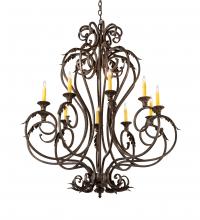  210727 - 42" Wide Josephine 10 Light Chandelier