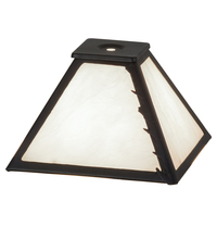  210849 - 8" Square Leaf Edge Shade