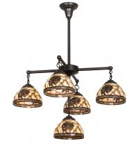 Meyda Green 217630 - 30" Wide Pinecone 5 Light Chandelier