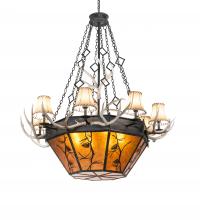  218692 - 60" Wide Whispering Pines Antler 8 Light Chandelier