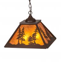 Meyda Green 226614 - 16" Square Tall Pines Pendant