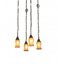  227606 - 16" Square Bungalow 4 Light Cascading Pendant