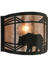 Meyda Green 22937 - 11.5"W Lone Bear Wall Sconce