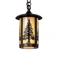 Meyda Green 235316 - 8" Wide Fulton Tall Pines Mini Pendant