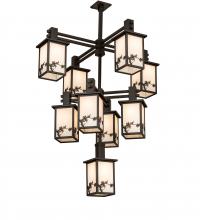 Meyda Green 236281 - 40" Wide Hyde Park Apple Branch 9 Light Chandelier