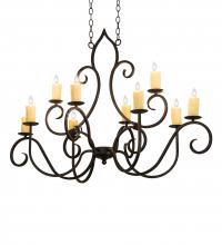  237296 - 48" Long Clifton 10 Light Oblong Chandelier