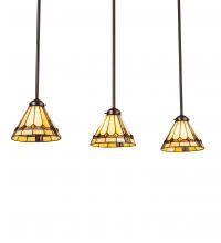 Meyda Green 237619 - 42" Long Belvidere 3 Light Island Pendant