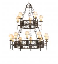 Meyda Green 244797 - 48" Wide Toscano 15 Light Two Tier Chandelier