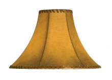 Meyda Green 26351 - 14" Wide Faux Leather Tan Hexagon Shade