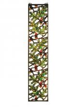 Meyda Green 31267 - 9"W X 42"H Acorn & Oak Leaf Stained Glass Window