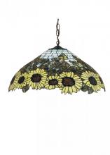 Meyda Green 47628 - 22"W Wild Sunflower Pendant