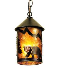  51061 - 6" Wide Lone Bear Northwoods Mini Pendant