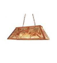 Meyda Green 65595 - 33" Long Whispering Pines Oblong Pendant