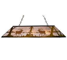  67745 - 72"L Elk at Lake Oblong Pendant