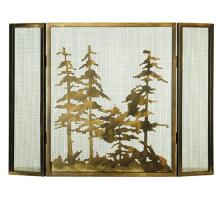 Meyda Green 68388 - 36"W X 26"H Tall Pines Fireplace Screen