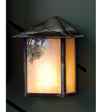 Meyda Green 73551 - 6.5" Wide Seneca Winter Pine Wall Sconce