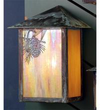 Meyda Green 73552 - 12" Wide Seneca Winter Pine Wall Sconce