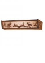 Meyda Green 81148 - 30" Wide Elk at Lake Vanity Light