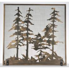 Meyda Green 99766 - 34"W X 33"H Tall Pines Fireplace Screen