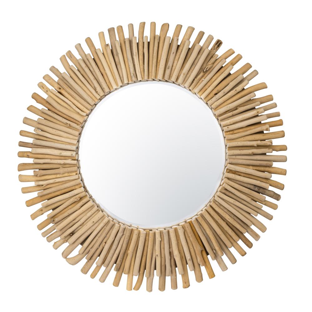 Drifter 34-in Wall Mirror - Natural Driftwood