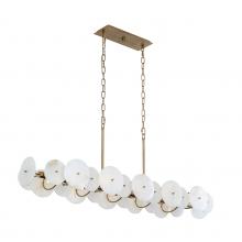  370N10HG - Cosmos 10-Lt Linear Pendant - Havana Gold