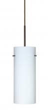  1JC-412307-LED-BR - Besa Stilo 10 LED Pendant Opal Matte Bronze 1x9W LED