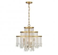  1-1866-4-322 - Luna 4-Light Chandelier in Warm Brass