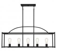  1-190-5-89 - Palladian 5-Light Linear Chandelier in  Matte Black