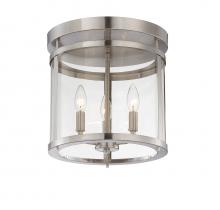  6-1043-3-SN - Penrose 3-Light Ceiling Light in Satin Nickel