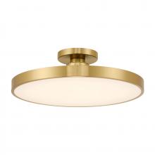  6-2969-1-322 - Thayer 1-Light LED Ceiling Light in Warm Brass