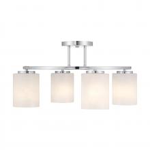 Savoy House 6-4693-4-11 - Herron 4-Light Ceiling Light in Chrome