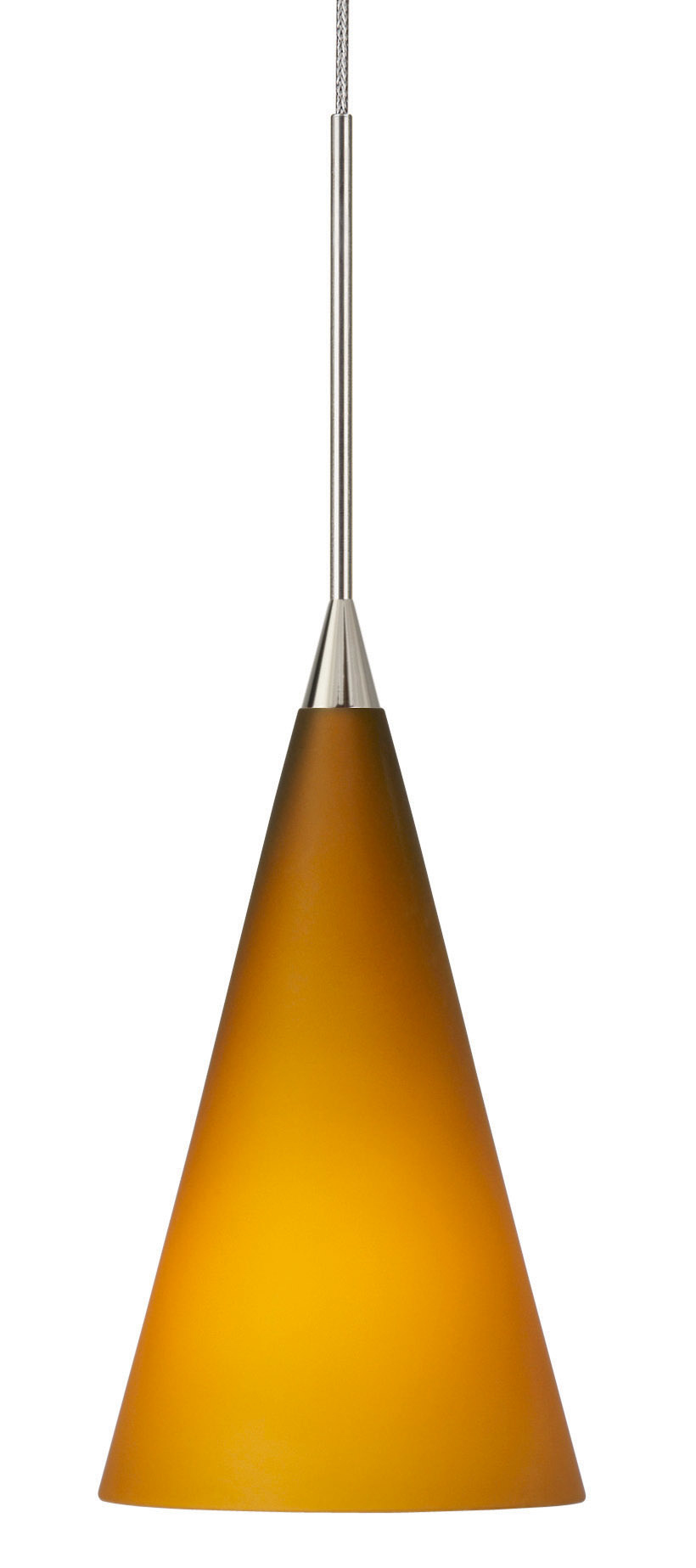 Pendant Konos Amber Satin Nickel GY6.35 Xenon 35W Monopoint