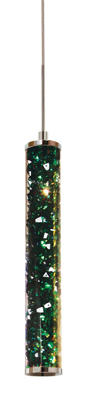 Pendant Jazz Venti Crystal Emerald PC 5.88W 3000K Monopoint