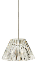 Stone Lighting PD043CRPNL2M - Pendant Ridge Crystal Clear Polished Nickel LED G4 JC 2W 110lm Monopoint