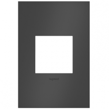  AWC1G2SBL4 - adorne® Satin Black One-Gang Screwless Wall Plate