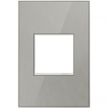  AWM1G2MS4 - adorne® Brushed Stainless One-Gang Screwless Wall Plate