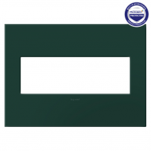  AWP3GEG - adorne® Evergreen Three-Gang Screwless Wall Plate with Microban®