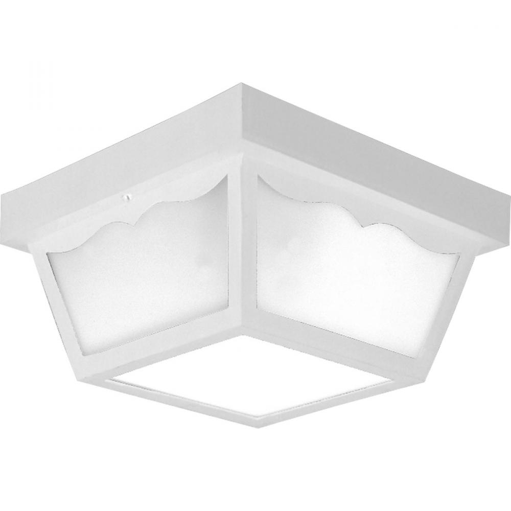 Two-Light 10-1/4" Flush Mount for Indoor/Outdoor use