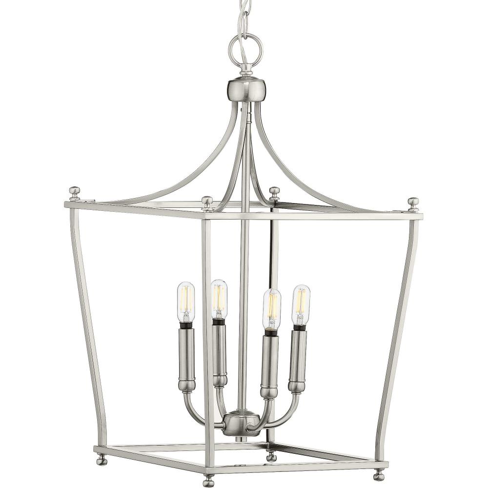 Parkhurst Collection Brushed Nickel Four-Light Foyer