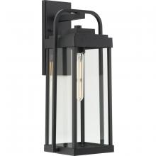  P560287-031 - Walcott One-Light Textured Black Modern Farmhouse Outdoor Large Wall Lantern