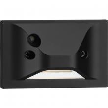  P660007-031-30 - LED Indoor/Outdoor Black Integrated LED Wall or Step LightÂ with Photocell